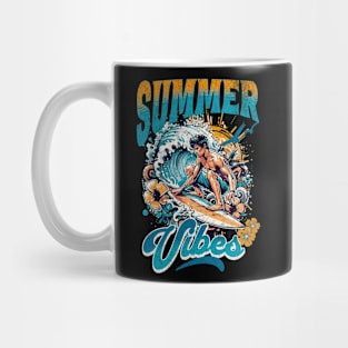 Summer Vibes Surfing Mug